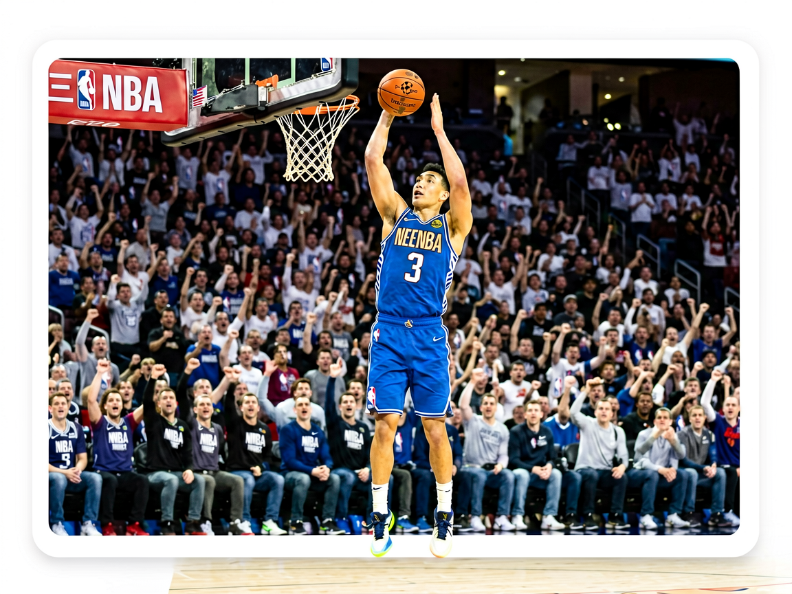 三亿体育NBA资讯:篮球比赛中球员突破上篮的精彩瞬间,观众席欢呼声不断